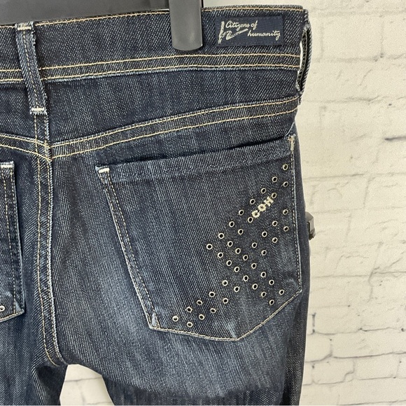 Citizens Of Humanity Women Grommet Electric Guitar Stretch Bootcut Jean Sz 26 N2 - Picture 6 of 12